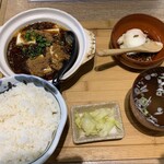 肉汁餃子のダンダダン - 麻婆定食(麻婆￥750円＋餃子￥308円)