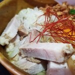 塩そば専門店 桑ばら - 鶏白湯和えそば～俺の優しさ鶏割りスープ付～