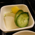 成蔵 - お新香はこんな感じ