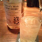 ｂｅｂｅｒ - ICHIRO'S MALTのTHE PEATEDをソーダ割りで