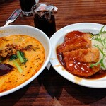 上海華龍 - 【2021.9.30(木)】本日のランチ②(担々麺＋カツカレー丼)1,000円