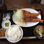 わ楽 - 有頭海老フライ定食  880円税込  R3.9.30