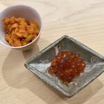 日本橋蛎殻町 すぎた - 筋子の味噌漬け 馬糞雲丹の佃煮