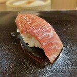 日本橋蛎殻町 すぎた - 鮪の蛇腹漬け握り