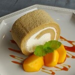 季節のロールケーキセット