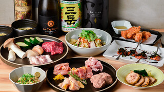 Toriyakiniku Torigen - 鶏肉だけではなく様々な食材を楽しんで頂けるコースにしております