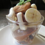 三日月 - チョコバナナパフェ 　ランチにプラス200円