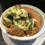 らーめん三極志 - バジルチーズチキン二郎系ラーメン(980円)