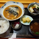 鮨 DINING 月むら - さば味噌煮定食　968円