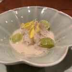 Nishibuchi Hanten - ① 毛蟹と銀杏の中華クリームスープ