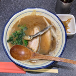 烈志笑魚油 麺香房 三く - かけラーメン850円