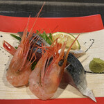 圭蔵 - 地元の甘エビとしめ鯖