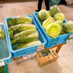 八紘学園 農産物直売所 - 【2021年09月】この時は相場高でしたが、葉物も割と出てます。