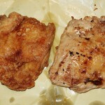 鮒忠 - ・「網焼き、たつた揚げ(各¥280)」