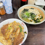 四国手打ちうどん 讃岐路 - カツ丼セット