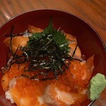 New Ikura Oyako-don (Chicken and egg bowl)