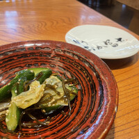 鰻う おか冨士 - きゅうり、キャベツ、昆布　ごま油