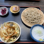 そばごちそう門前 - 蕎麦とかき揚げ丼