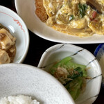 満月食堂 - 麻婆豆腐とお浸し