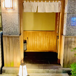 日本橋 蕎ノ字 - ◎お店は日本橋人形町の裏路地にある。