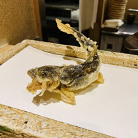 日本橋 蕎ノ字 - ☆子持ち鮎（静岡・天竜川）の天ぷら