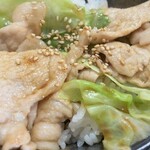やぶ - ミニ生姜焼き丼