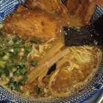 中華そば 櫓屋 - 櫓そば炙り焼豚増し