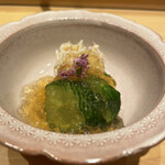 鮨 龍次郎 - 毛蟹、土佐酢のジュレ♡