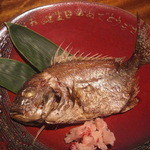 和shoku。の水 - 真鯛：お店からの誕生日プレゼント♪