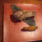 和shoku。の水 - 焼物：ブリの西京焼き、ジャガイモと安納芋