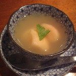 和shoku。の水 - デザート：林檎のゼリー寄せ