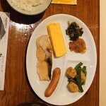 常念小屋 - 朝食