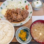 居食屋　七菜 - 牛焼肉炒め＋Aセット（2021.9.27）