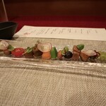 広東料理 かたおか - 前菜（ステキに並んで）