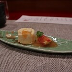 広東料理 かたおか - バニラアイス無花果