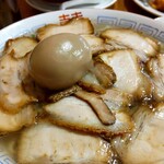 日の出製麺 - 肉中華そば 大盛　味玉トッピング