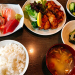 粋や - 粋やいろどり定食(鶏竜田揚げ)