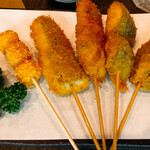 粋や - 串揚げ5本盛り