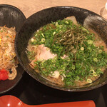 Ramen Hakkaku - 八角定食Aらーめん とろみこってり ¥1189- (2021/09/29)