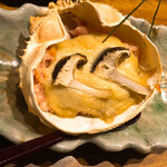 魚沼釜蔵 - 紅ズワイガニの蟹味噌甲羅焼