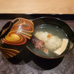 茜坂大沼 - 鱧と松茸のお椀