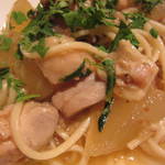 L’ISOLETTA - 平野さんの手延べ・スパゲティー、淡路鶏と冬瓜のソース