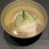 おおたに - 碗物　帆立の真丈　そうめん　じゅんさい