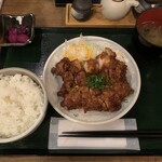 鳥酎 虎ノ門 - 漬け鶏南蛮定食です。（2021年9月）