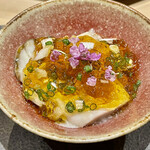 鮨 心白 - 仙鳳趾（せんぽうし）の真牡蠣ジュレ掛け