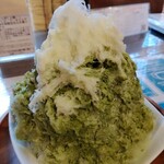 八女茶販売・喫茶　伽藍堂 - 緑茶ミルク氷 620円