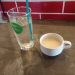 TORAのお肉屋さん - おかわり自由の ビィネガー 牛白湯スープ