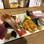 美食酒房 如意 - 絶品四種盛り＋本マグロ赤身