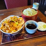 そば処 名古屋 - かき揚げ丼セット（蕎麦大盛）