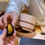 兄弟寿し - 雲丹は手渡し